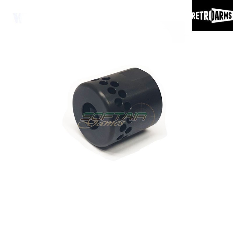 Flash hider cnc type i black 14mm positive retroarms (ra-7559)