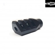 Flash hider cnc type e black 14mm negativo retroarms (ra-7556)