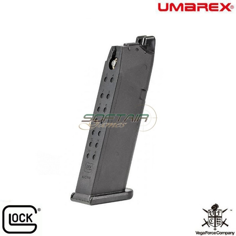 Caricatore a gas 22bb black per glock 17 g17 gen.5 vfc umarex (um-2.6457.1)