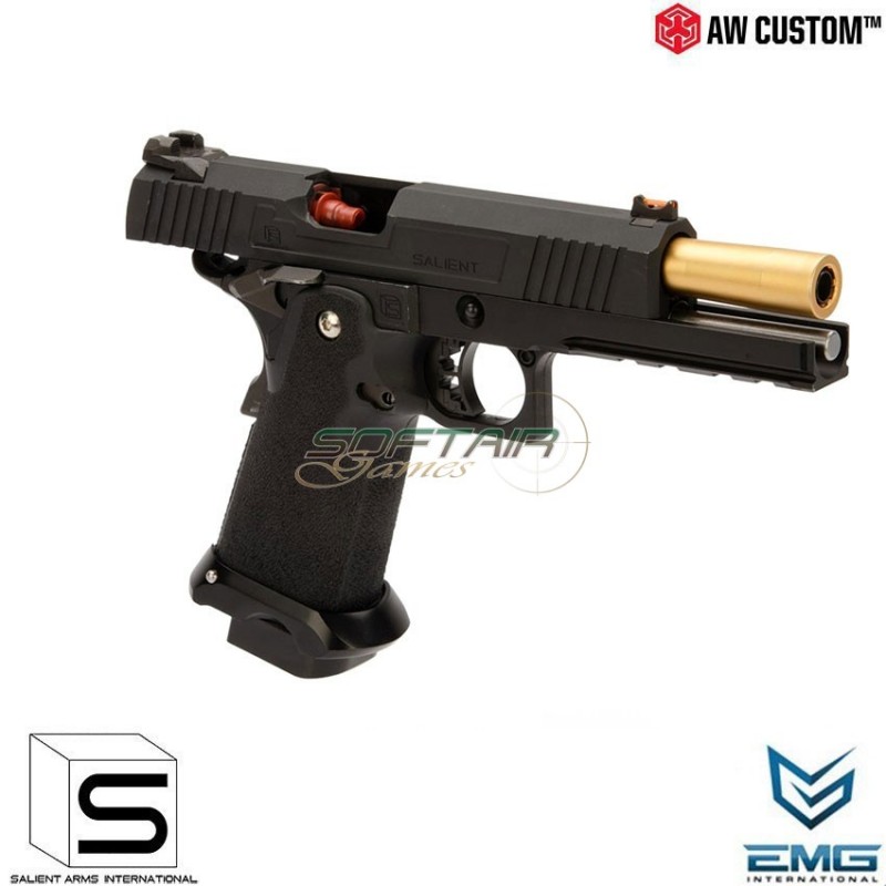 Gas gbb pistol hi-capa 5.1 emg red black salient arms armorer works (aw-sai-110842)