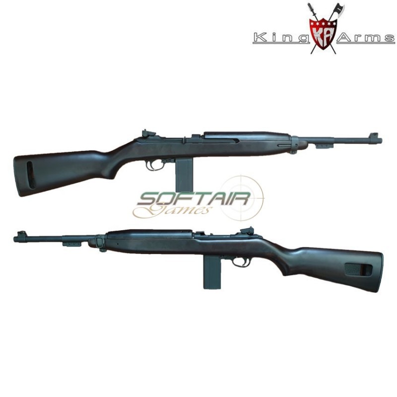 Fucile a co2 m1 carbine beach real wood gbb king arms (ka-211865)
