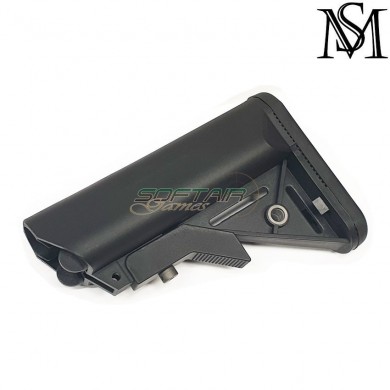 Sopmod adjustable crane stock black milsim series (ms-52-bk)