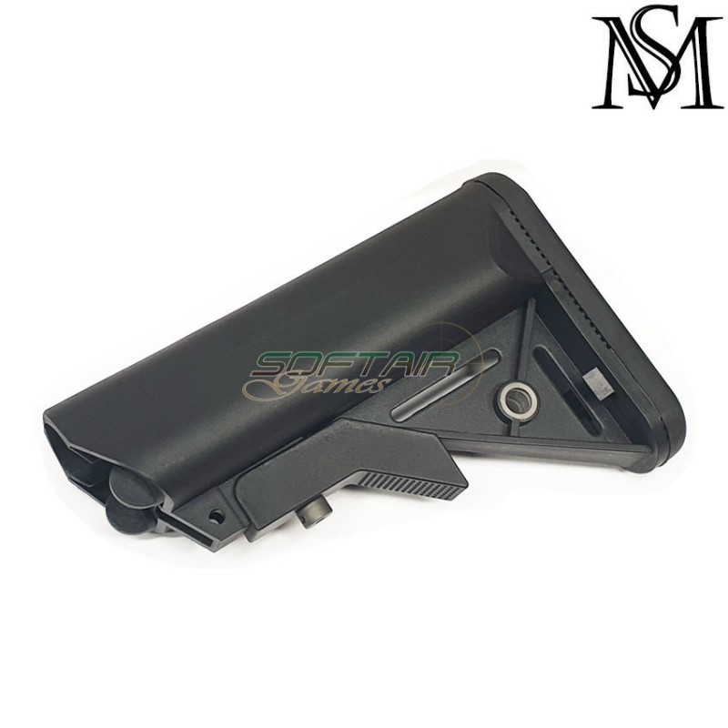 Sopmod adjustable crane stock black milsim series (ms-52-bk)