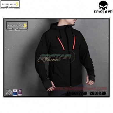 Hattori skin windbreaker black emerson (ems6872bk)
