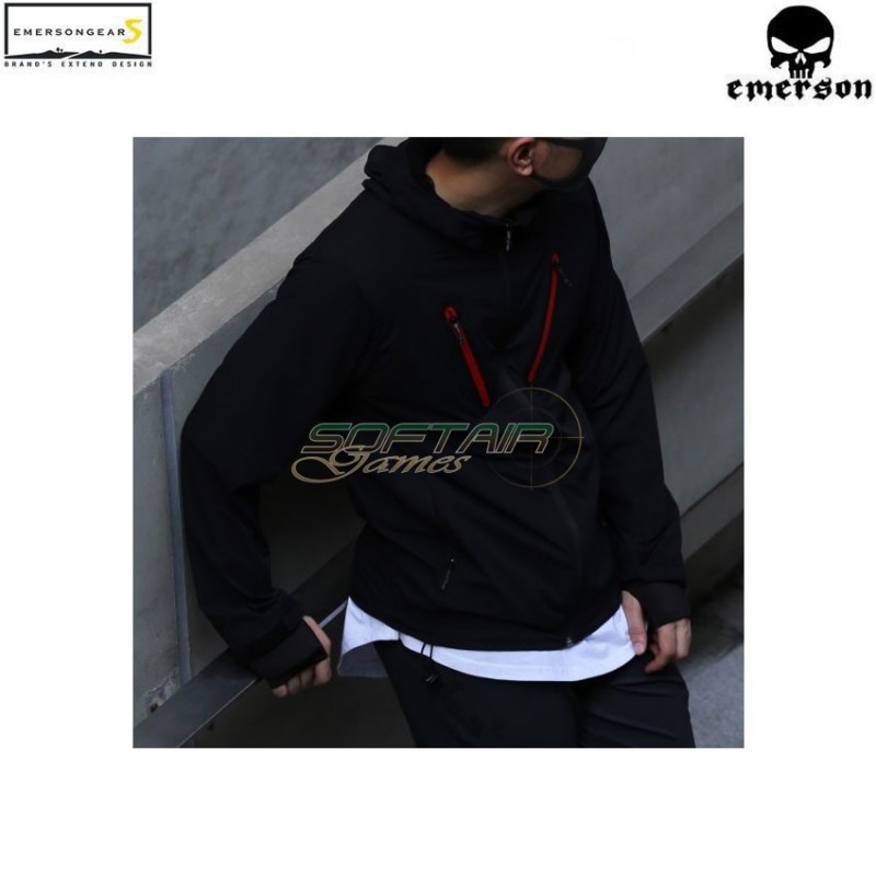 Giacca hattori skin windbreaker black emerson (ems6872bk)