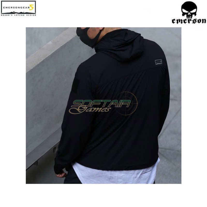 Giacca hattori skin windbreaker black emerson (ems6872bk)