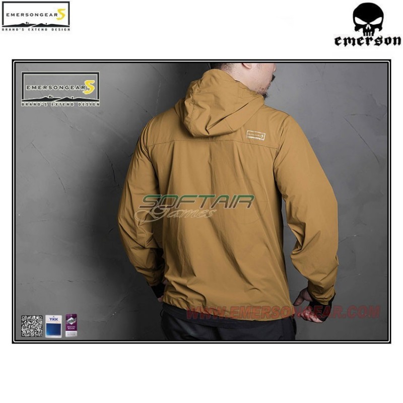 Hattori skin windbreaker coyote brown emerson (ems6872cb)