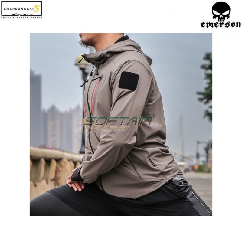Giacca hattori skin windbreaker gray emerson (ems6872g)