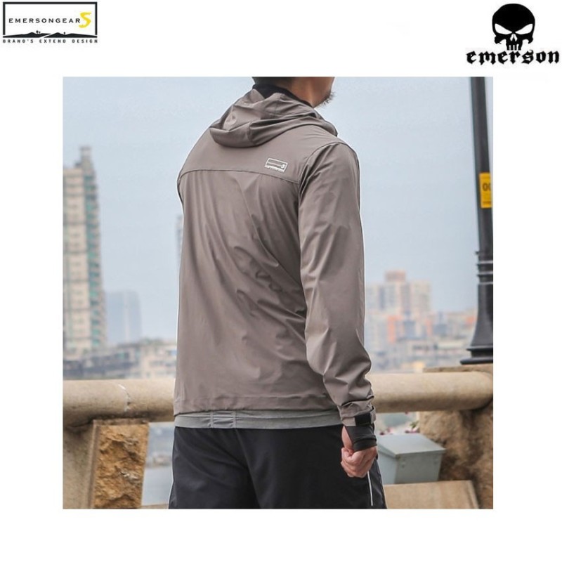 Giacca hattori skin windbreaker gray emerson (ems6872g)