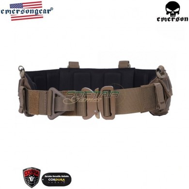 Cobra battle molle belt blue label coyote brown emerson (emb9392cb)