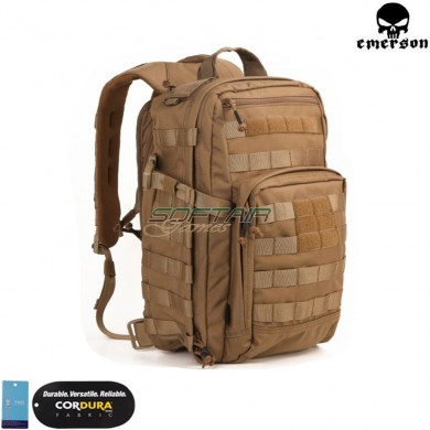 21 litre city slim backpack coyote brown emerson (em5803-cb)