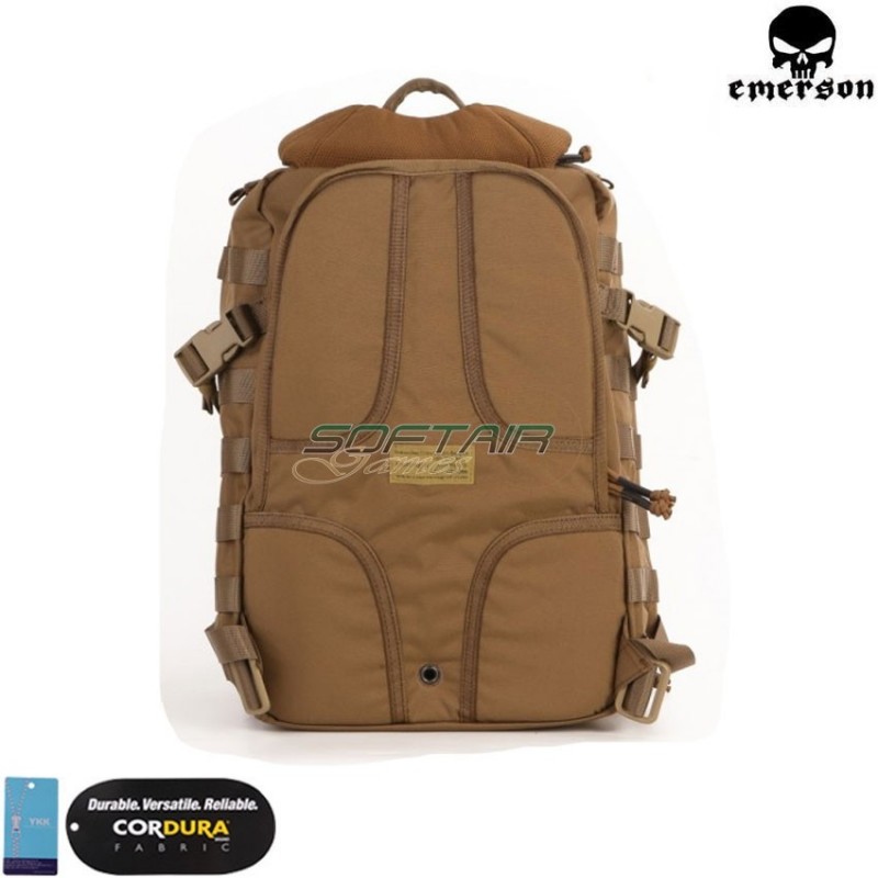 21 litre city slim backpack coyote brown emerson (em5803-cb)