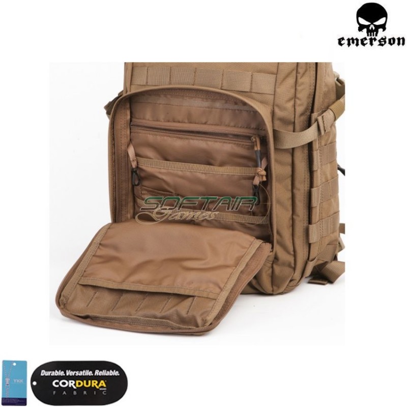 21 litre city slim backpack coyote brown emerson (em5803-cb)