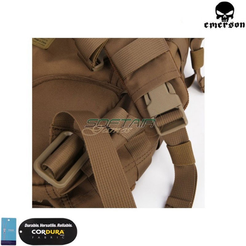 21 litre city slim backpack coyote brown emerson (em5803-cb)