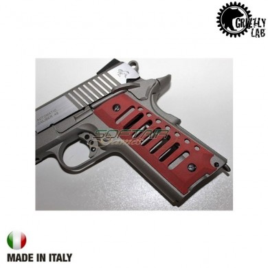 Guancette electro red per 1911 grizzly lab (gz-gct-rd)