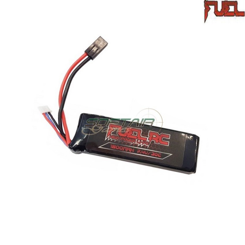 Lipo battery tamiya 7.4x1800 30c mini type fuel rc (fl-7.4x1800)