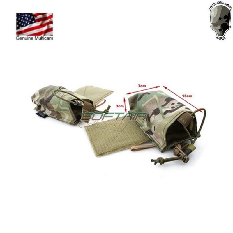 Ss style radio type pouches set multicam genuine usa® tmc (tmc-3055-mc)