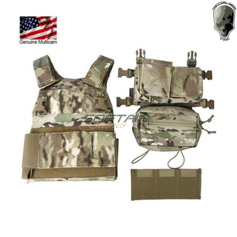 Fighter plate carrier full set multicam genuine usa® tmc (tmc-3171-mc)