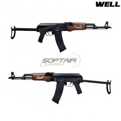 Gas gbb blowback rifle full metal ak74u well (g74c)