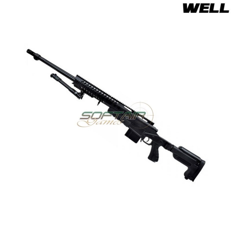 Fucile a molla sniper 4418 black con bipiede well (mb4418b)