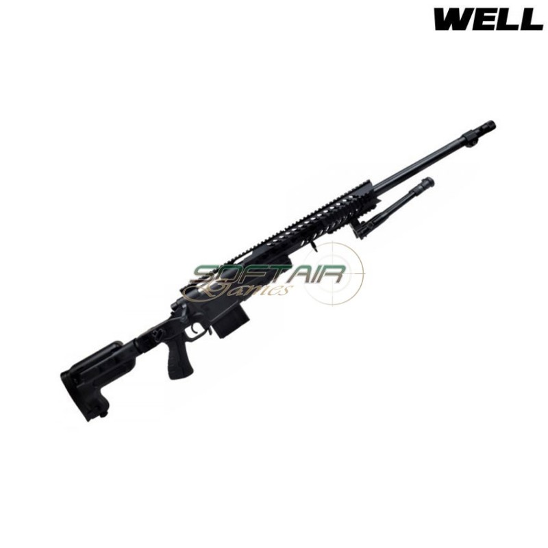 Fucile a molla sniper 4418 black con bipiede well (mb4418b)
