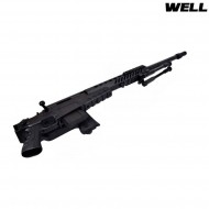 Fucile a molla sniper 4418 black con bipiede well (mb4418b)