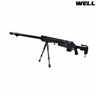 Fucile a molla sniper 4418 black con bipiede well (mb4418b)