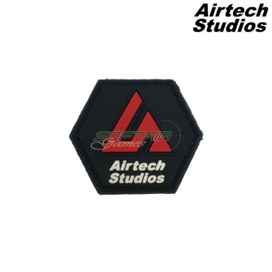 Patch as logo red/black type 2 airtech studios (as-patch-rd-bk-2)