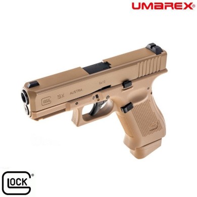 Co2 pistol glock 19X flat dark earth umarex (um-30618)