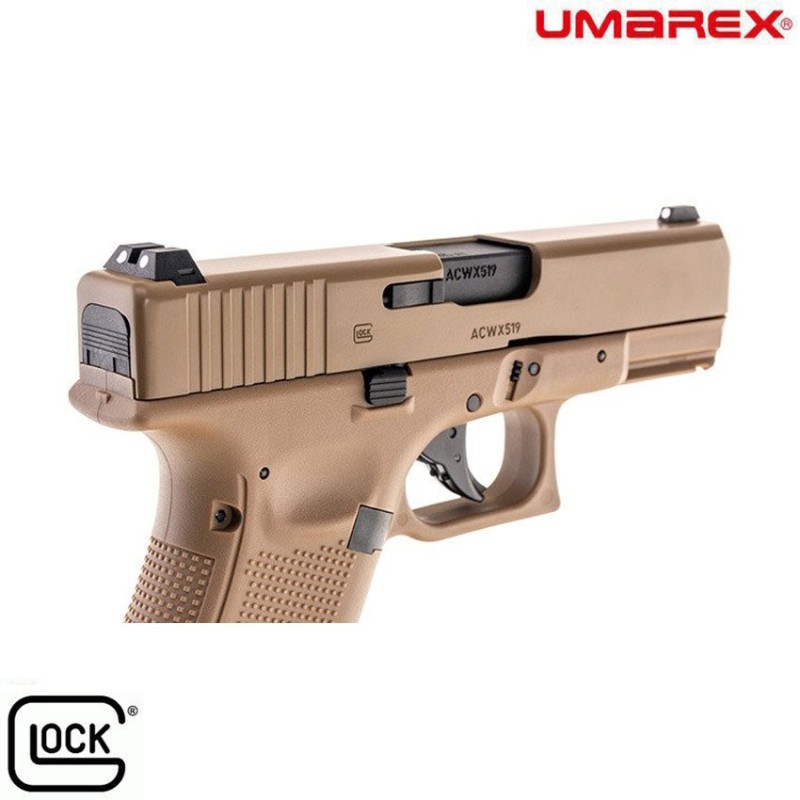 Pistola a co2 glock 19X flat dark earth umarex (um-30618)