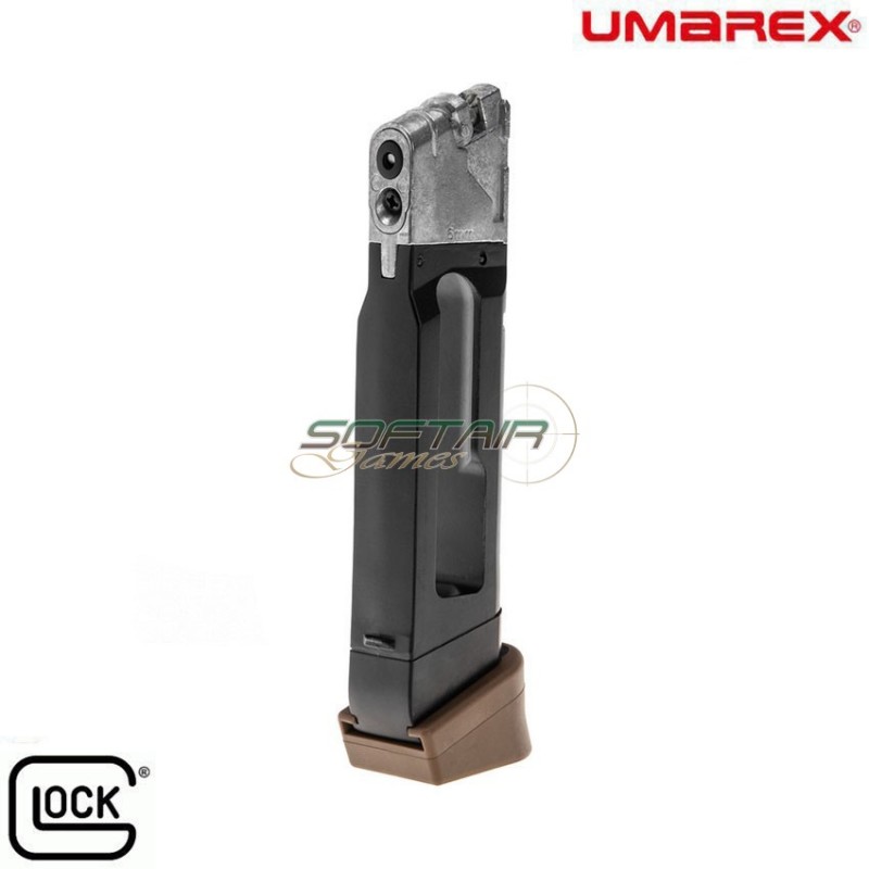 Co2 magazine 14bb bk/fde for glock 19x umarex (um-30624)