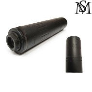 Aac m4 2000 style black silencer milsim series (ms-as-s002-bk)