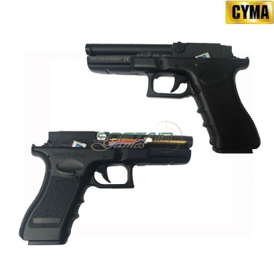 Pistola elettrica glock g18c black aep full set mosfet version cyma (cm-cm030up)