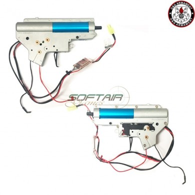 Gearbox c/speed grilletto rinforzato completo etu cavi posteriori m4/m16 g&g (gg-87)