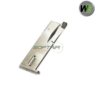 Caricatore a gas 15bb chrome stainless per m84 cheetah we (we-m84-sv-mag)