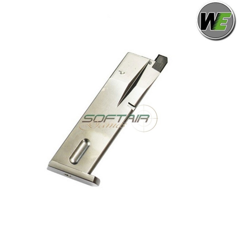 Caricatore a gas 15bb chrome stainless per m84 cheetah we (we-m84-sv-mag)