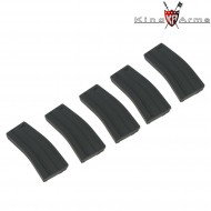 Set 5 Caricatori Monofilari 120bb Black M4/m16 King Arms (ka-mag-16-x-5)