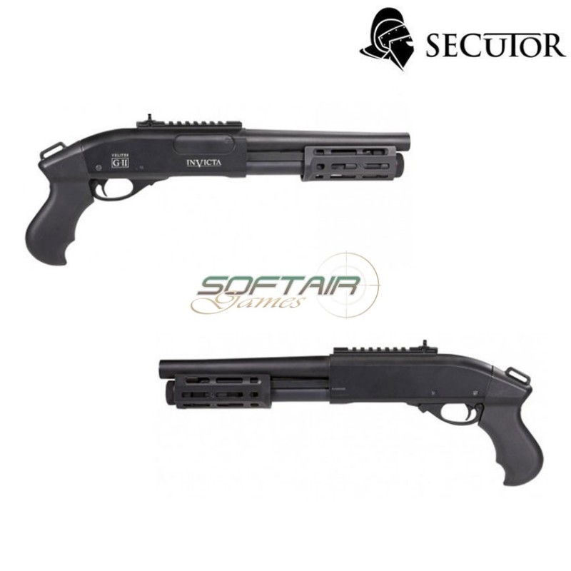 Fucile a gas pompa g-ii invicta black secutor (sr-sav0020)