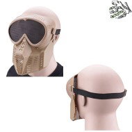 Maschera a rete transformers tan frog industries® (fi-004299-tan)