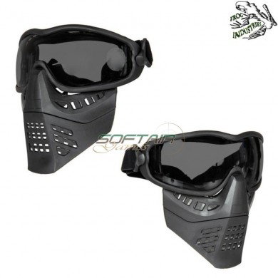 Maschera ant black a lente smoke frog industries® (fi-026647-bk-sm)
