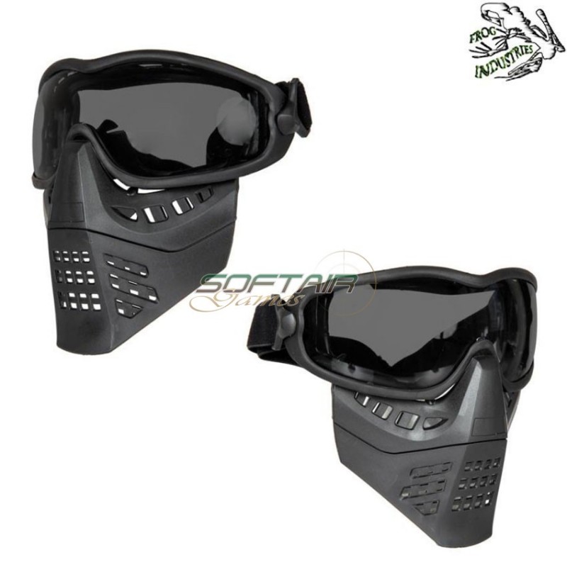 Ant mask black smoke lens frog industries® (fi-026647-bk-sm)