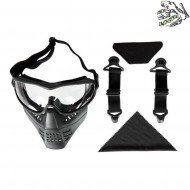 Ant mask black clear lens frog industries® (fi-026648-bk-cl)
