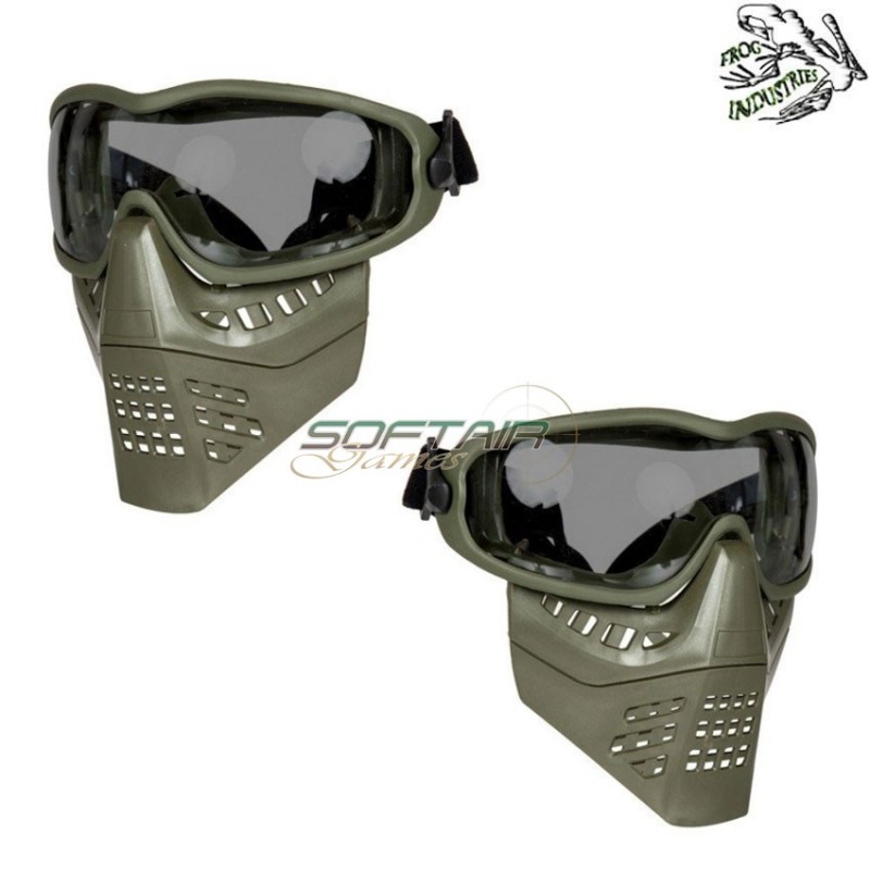 Maschera ant olive drab a lente smoke frog industries® (fi-026649-od-sm)
