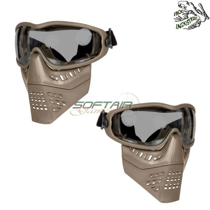 Ant mask dark earth smoke lens frog industries® (fi-026651-de-sm)