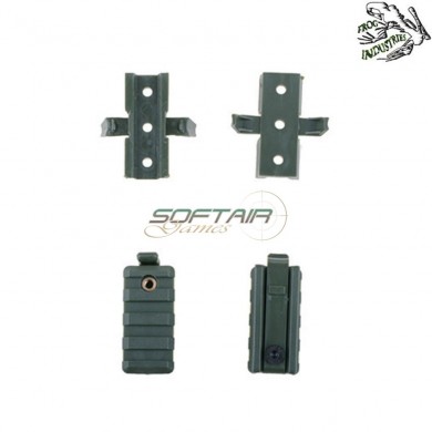 Set rail mount olive drab for helmet frog industries® (fi-009155-od)