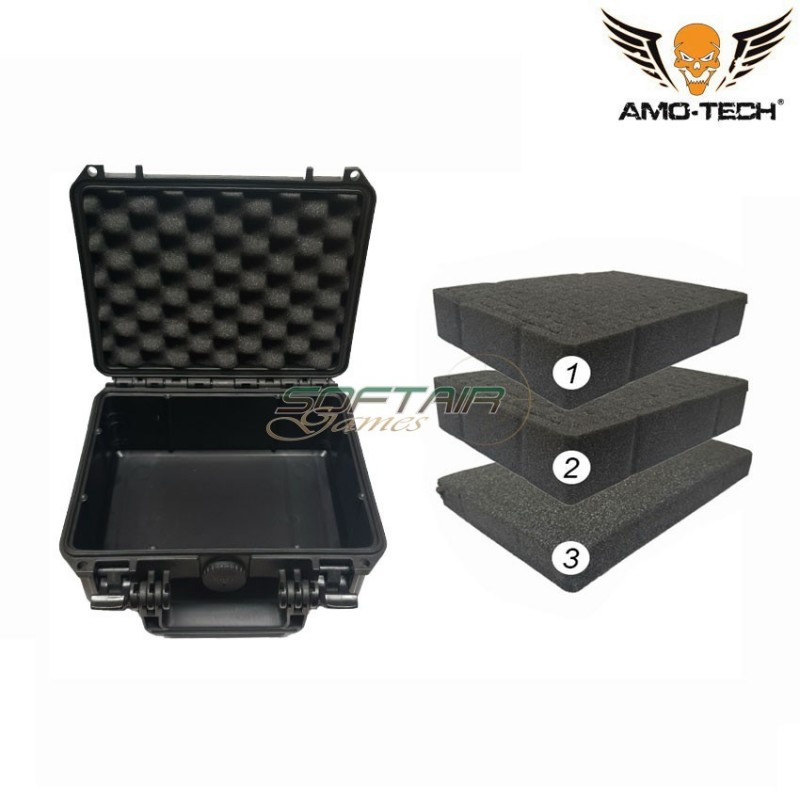 Custodia tattica black pel type 25.5x22x11cm amo-tech® (amt-pel-case-2)
