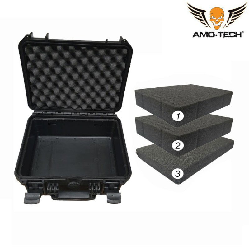Custodia tattica black pel type 32.5x24x14cm amo-tech® (amt-pel-case-3)