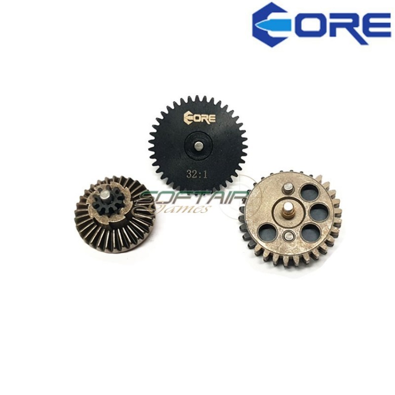 Set ingranaggi 32:1 acciaio cnc core (cr-co-08-06)