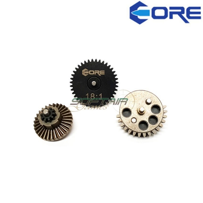Set ingranaggi 18:1 acciaio cnc core (cr-co-08-03)