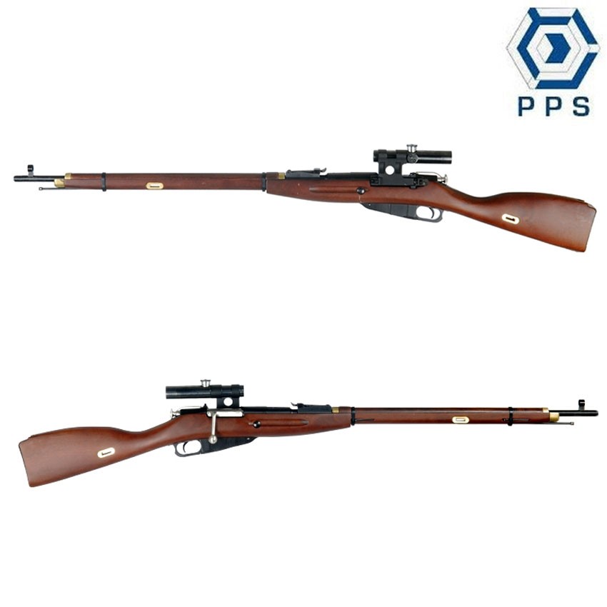 Spring Rifle M11 30 Mosin Nagant Real Wood With Pu Scope Pps